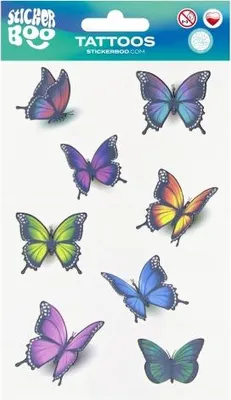 Produktbild von Starpak Schmetterling Tattoo 10x18 cm AUFKLEBER