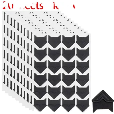 Immagine prodotto di Adesivi angolari per foto, carta kraft, stile cartone animato, nero - 480 pezzi