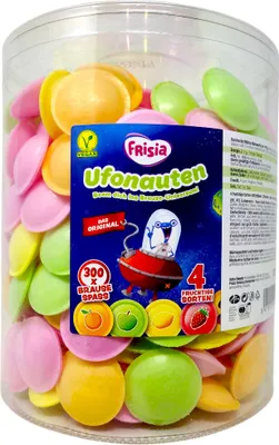 Produktbild von Frisia Ufonauten 300 Brause Ufos Flummis Esspapier Ufonauten Frucht Oblaten 375g