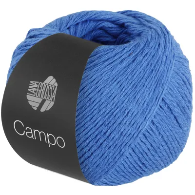 Produktbild von Lana Grossa CAMPO 50 g feines, mehrfach verzwirntes Baumwoll-Mischgarn mit Struktur 165 m, Farbe:005 - Blau