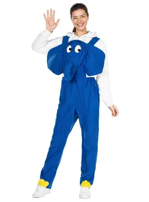Produktbild von Die Sendung mit der Maus - Erwachsenenkostüm Elefant blau - XXL