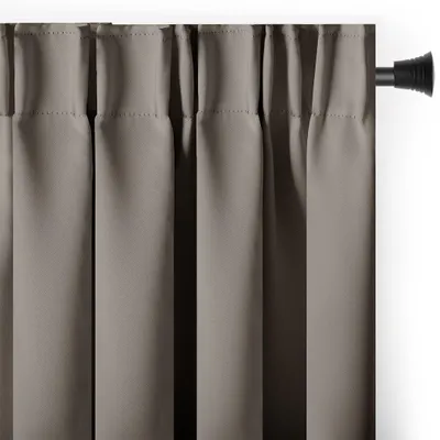 Produktbild von Gardine Kräuselband Multifunktionsband 140x230 cm Beige Vorhang Einfarbig Verdunklungsvorhang Aufhängung Pleat