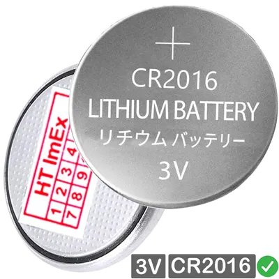 Produktbild von CR2016 Knopfzelle Batterien 3V für Fernbedienungen und medizinische Anwendungen