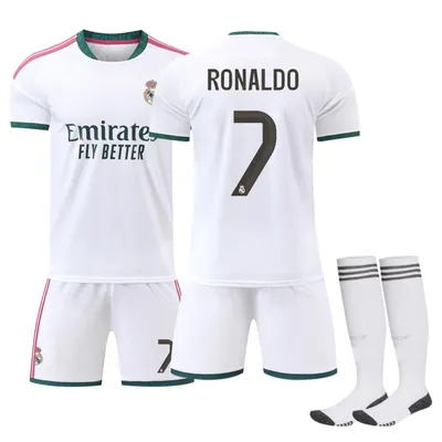 Produktbild von "#7 RONALDO Real Madrid misprint home jersey,26-27 football jersey for Kids and Adults SIZE: 28"