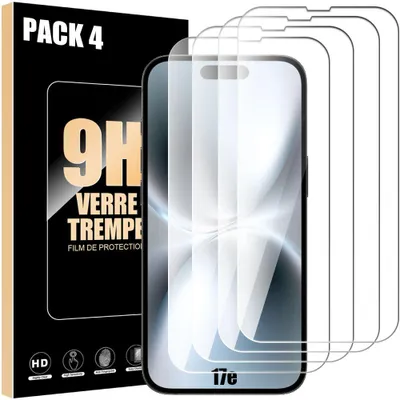 Image de 4x Verre Trempé pour iPhone 17e - Protection d'écran Anti-Rayures 9H Antichoc