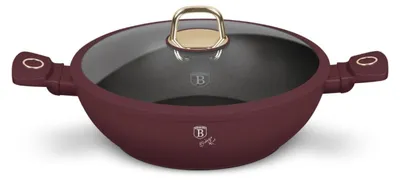 Produktbild von Wokpfanne mit Deckel und Titanbeschichtung 30 cm Leonardo Collection