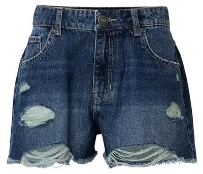 Produktbild von Urban Classics Short Damen Ladies Destroyed Denim Shorts blau 28