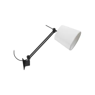 Produktbild von Lucande Wandleuchte Caelia, Stecker, schwarz, Textil, E27