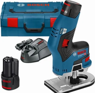 Image de Affleureuse sans fil BOSCH GKF 12V-8 - 2 batteries, chargeur - 06016B0000