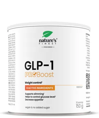 Produktbild von GLP-1 ProBoost - Pulver mit Flohsamenschalenpulver, Kaktusfeigenstamm-Extrakt, Grünteeextrakt - 150 g