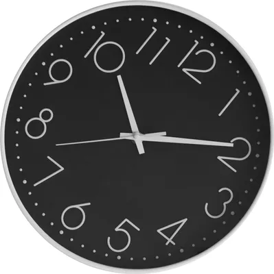 Image de 8 Inch Silent Wall Clock Non Ticking Decorative Easy to Read Round Wall Clock for Home Livingroom White Frame Black Bootom White Word