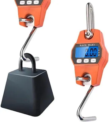 Produktbild von Digitale Kofferweegschaal mit LCD-Display, elektronische Kraanweegschaal bis 300 kg mit Haken