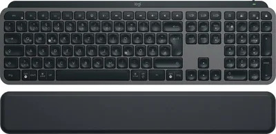Image de Logitech MX Keys S - Clavier avec repose-poignets - sans fil - noir graphite