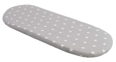 Produktbild von Spannbettlaken fur Kinderwagen 86x40cm Baumwolle weiße Sterne