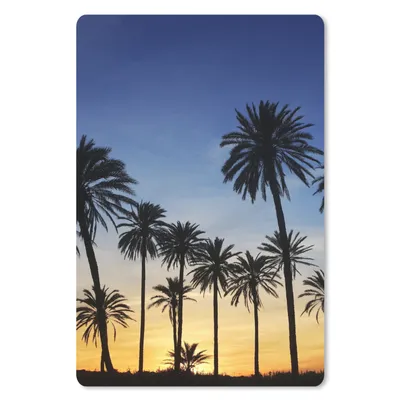Produktbild von MuchoWow® Mauspad Mousepad Palme - Natur - Strand - Sonne - Nacht 18x27 cm - Mousepads - Maus Mat - Pad - Mausunterlage