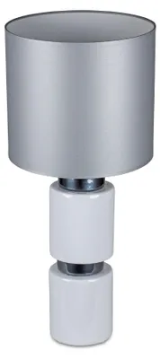 Produktbild von Tischlampe, Leuchte WHITE SILVER H. 67cm  weiß silber aus Keramik Formano WA
