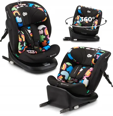 Zdjęcie produktu dla Fotelik samochodowy KINDERKRAFT I-GROW I-SIZE 40-150 CM 0-36KG 360° RWF