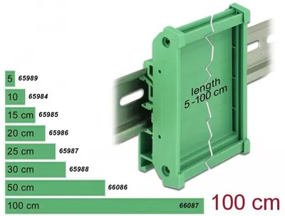Immagine prodotto di DELOCK Platinenhalterung (72 mm) für Hutschiene 100 cm lang