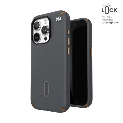 Immagine prodotto di Speck Presidio2 Pro ClickLock & MagSafe Apple iPhone 15 Pro (grigio antracite/bronzo freddo)