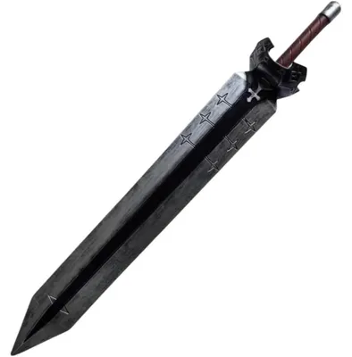 Produktbild von Cosplay Schwert Asta 100cm PolyurethanSchaum Schwarz für Halloween & LARP
