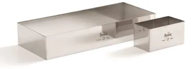 Rechteckiger Tortenring Edelstahl 35 x 25 x 4,5 cm