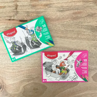 Image de Cartes postales à colorier - Motifs aléatoires