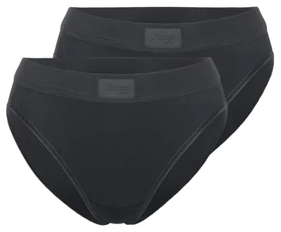 Image de Lot de 2 slips Tai pour femmes sloggi Double Comfort Tai - NOIR - Taille 36