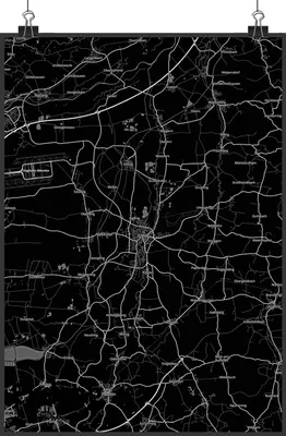 Produktbild von Mr. & Mrs. Panda Bild Erding DIN A3 - Geschenk, Plakat, wandkunst, drucke, Stadt, wanddeko, Dorf Karte Landkarte Map Stadtplan, Kunstdruck