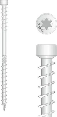 Produktbild von DMX - Holzbauschrauben Doppelgewinde für Aufsparrendämmung 8mm TORX - Großpack 50 St.