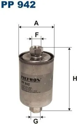 Produktbild von FILTRON KRAFTSTOFFFILTER Anschraubfilter PP 942
