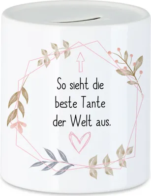 Produktbild von Beste Tante Sieht so aus Spardose Lieblingstante Geschenkidee Geburtstag Neffe Nichte