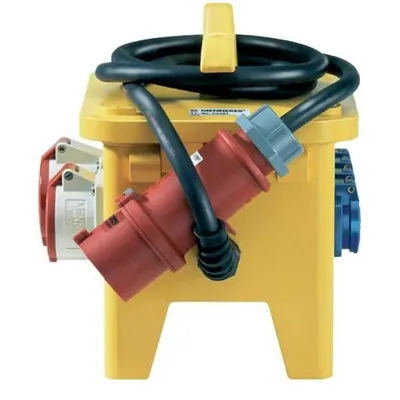 Produktbild von MENNEKES 70351, CEE 7/4, 5P, Gelb, Gummi, IP44, 400 V