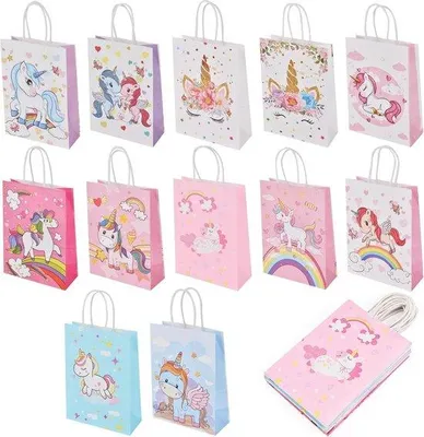 Produktbild von Famanu Geschenktüten Einhorn - 12 Stück