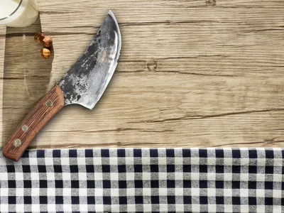 Produktbild von Das Kleine Hackmesser, Kräutermesser, Ihr Chinesisches Wiegemesser Handgemacht
