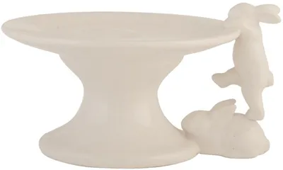 Productafbeelding van Clayre & Eef Tortová schaal RABBIT, keramiek, natuurlijke stijl