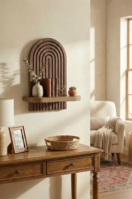 Produktbild von Skye Decor, Wandregal Wenge 100% MDF, 18 mm, 26x35x13 cm - Modern & Geometrisch