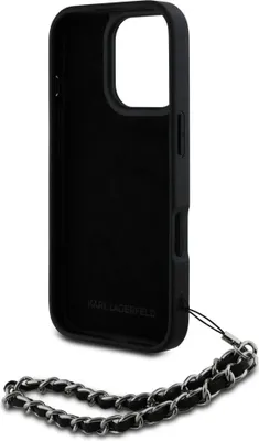 Produktbild von Karl Lagerfeld Saffiano Crystals Chain Iphone 16 Pro Max Handyhülle    One Size