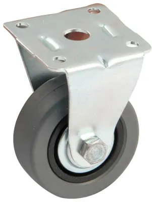 Image de Roulette fixe caoutchouc grise diamètre 50mm - AVL - 518859AS