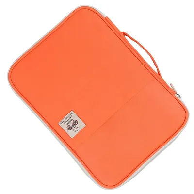 Produktbild von A4 Dokumententasche mit Reißverschluss Orange 35x25x3,5 cm