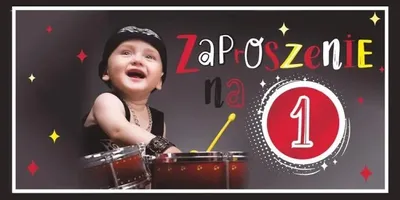 Zdjęcie produktu dla Zaproszenie na Roczek Z170 (5szt) - AbCard