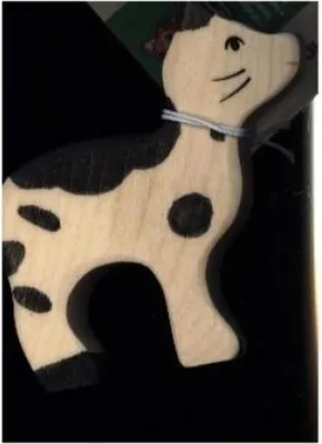 Produktbild von Holztiger Katze schwarz weiß