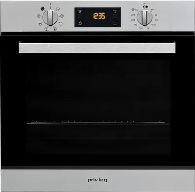 Produktbild von Privileg PBWR6 OH5F IN Einbau-Backofen / A / 71 L / Hydrolyse-Reinigungsfunktion / Multifunktions-Umluftbackofen mit 7 Funktionen / Edelstahl / Turn&Go / Click&Clean