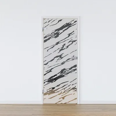 Produktbild von Pertura Glastür Komplettset Glera Vision 02 834x1960x8 mm Links inkl. Studio Beschlag Edelstahl unverschließbar
