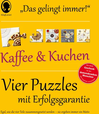 Produktbild von Das "Gelingt-immer"-Puzzle Kaffee und Kuchen. Das Puzzle-Spiel für Senioren mit Demenz