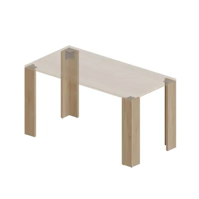Immagine prodotto di POKAR pattini per tavolo telaio tavolo in acciaio gamba tavolo fai da te scrivania industriale, colore:Rovere Sonoma, dimensioni:13x13x72 cm