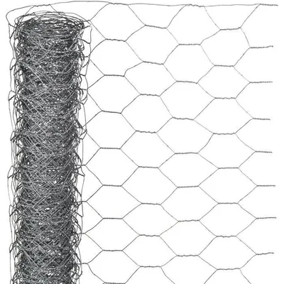 Produktbild von Sechseckgeflecht Drahtgeflecht, verzinkt, 0,5 x 3 m, Maschenweite 13 mm, Grau