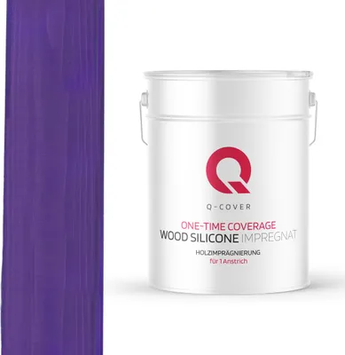 Produktbild von Holzimprägnierung | Für 1 Anstrich | Violett | 10 L | Holzschutz | 2 In 1 | Grundierung Mit Schutz  Farbimprägnierung Imprägniermittel Innen & Außen