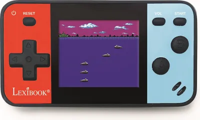 Obrázek produktu pro Lexibook, Cyber Arcade Pocket, přenosná kapesní herní konzole, 150 her, 1,8" barevný LCD displej, herní hračka pro děti, modrá / červená, JL1895