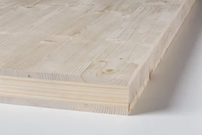 Produktbild von Binderholz 3-Schicht-Stabilholzplatte Fichte 125 x 62,5 cm x 60 mm