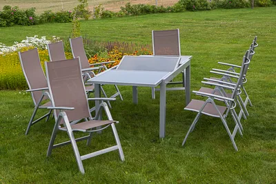 Obrázek produktu pro Merxx 9ks Carrara Set taupe Sada zahradního nábytku